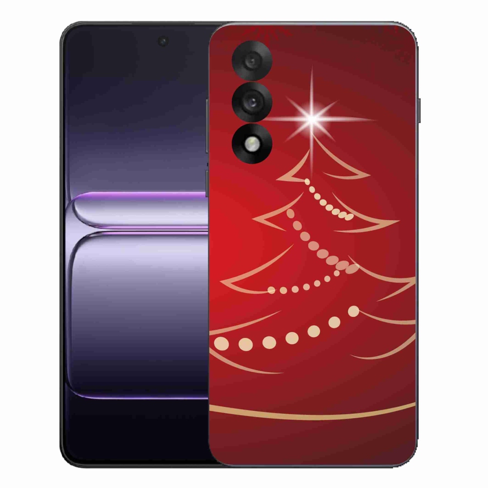 Gelový kryt mmCase na One Plus Nord 5 - kreslený vánoční stromek