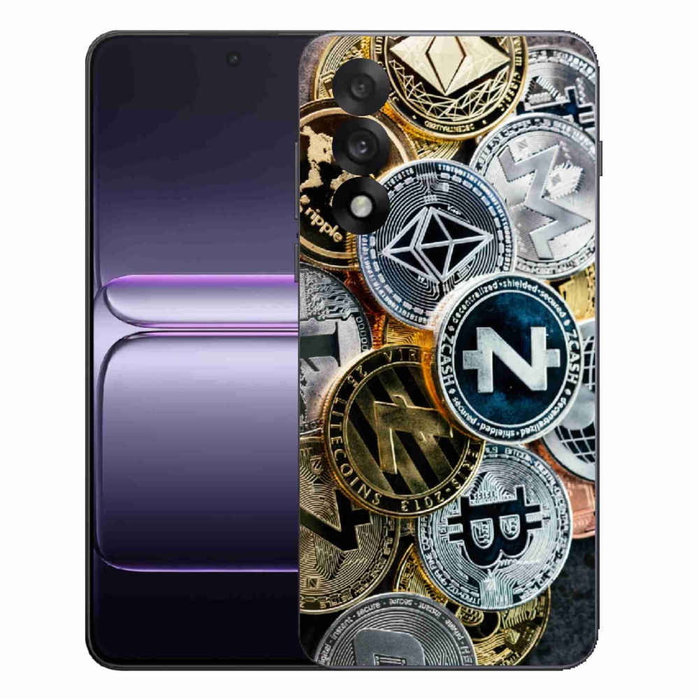 Gelový kryt mmCase na One Plus Nord 5 - kryptoměny
