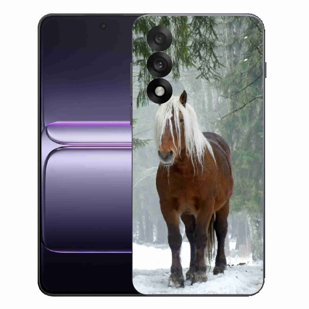 Gelový kryt mmCase na One Plus Nord 5 - kůň v lese
