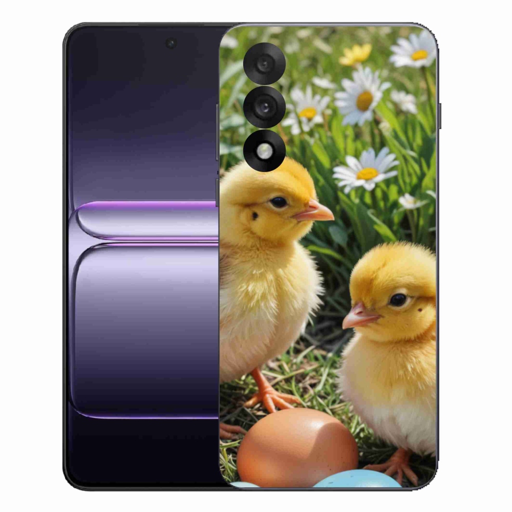Gelový kryt mmCase na One Plus Nord 5 - kuřátka