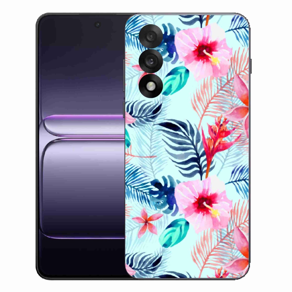 Gelový kryt mmCase na One Plus Nord 5 - květiny