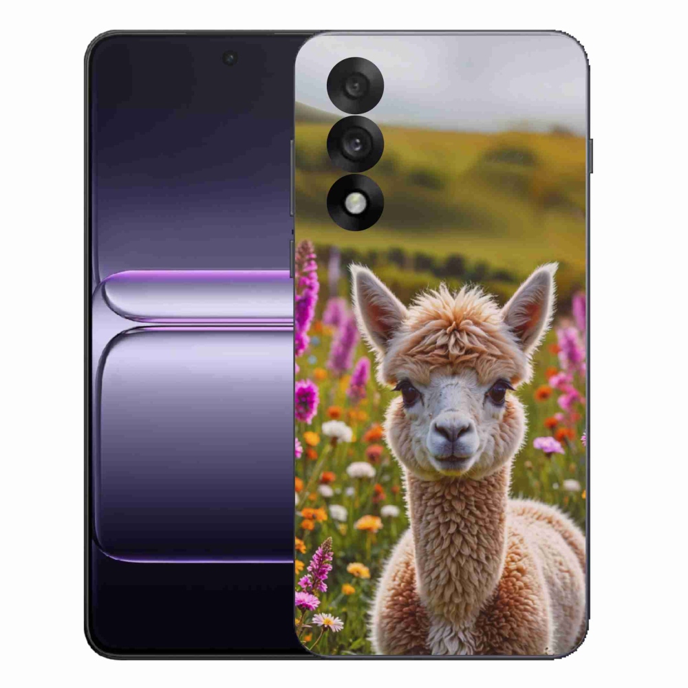 Gelový kryt mmCase na One Plus Nord 5 - lama na louce