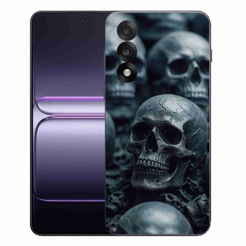 Gelový kryt mmCase na One Plus Nord 5 - lebka 2