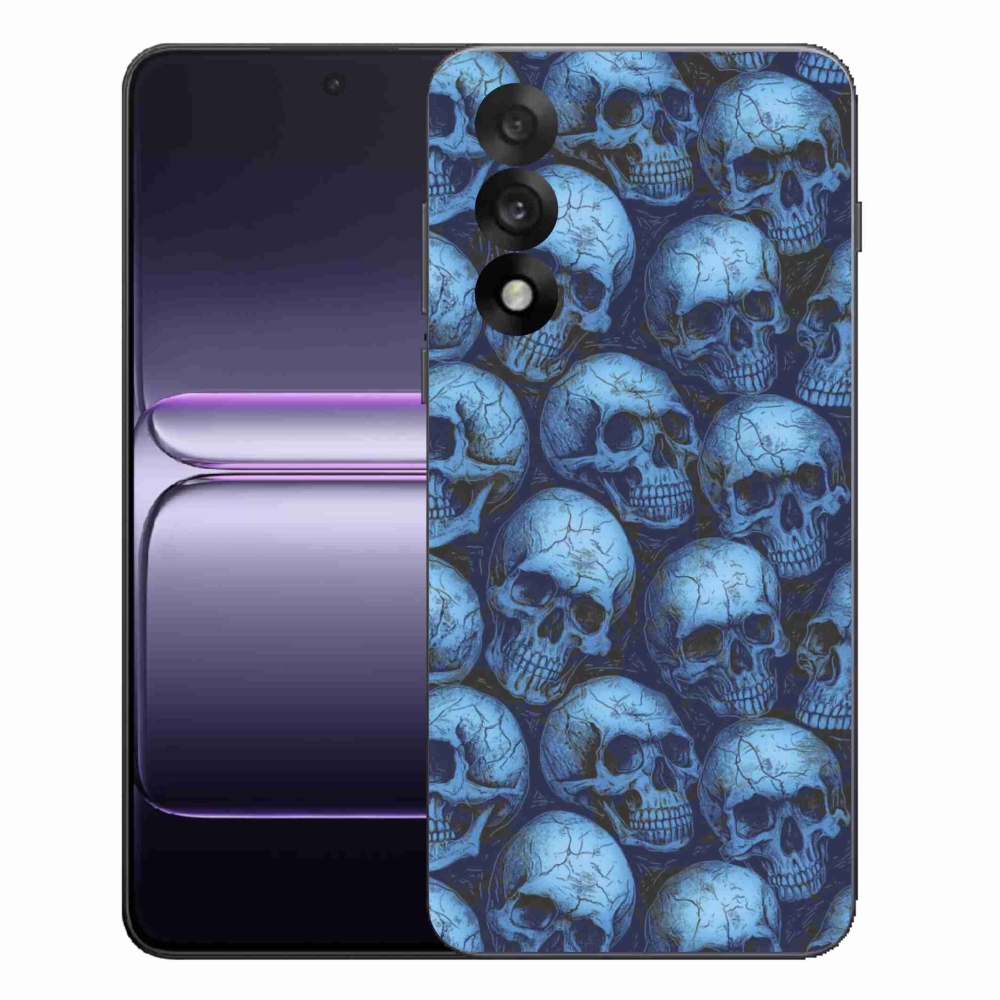 Gelový kryt mmCase na One Plus Nord 5 - lebky