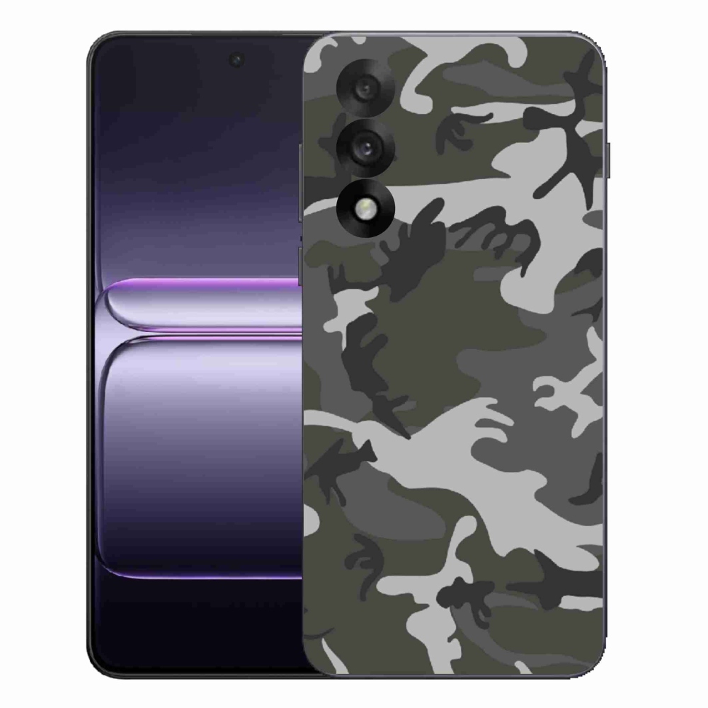Gelový kryt mmCase na One Plus Nord 5 - maskáčový vzor