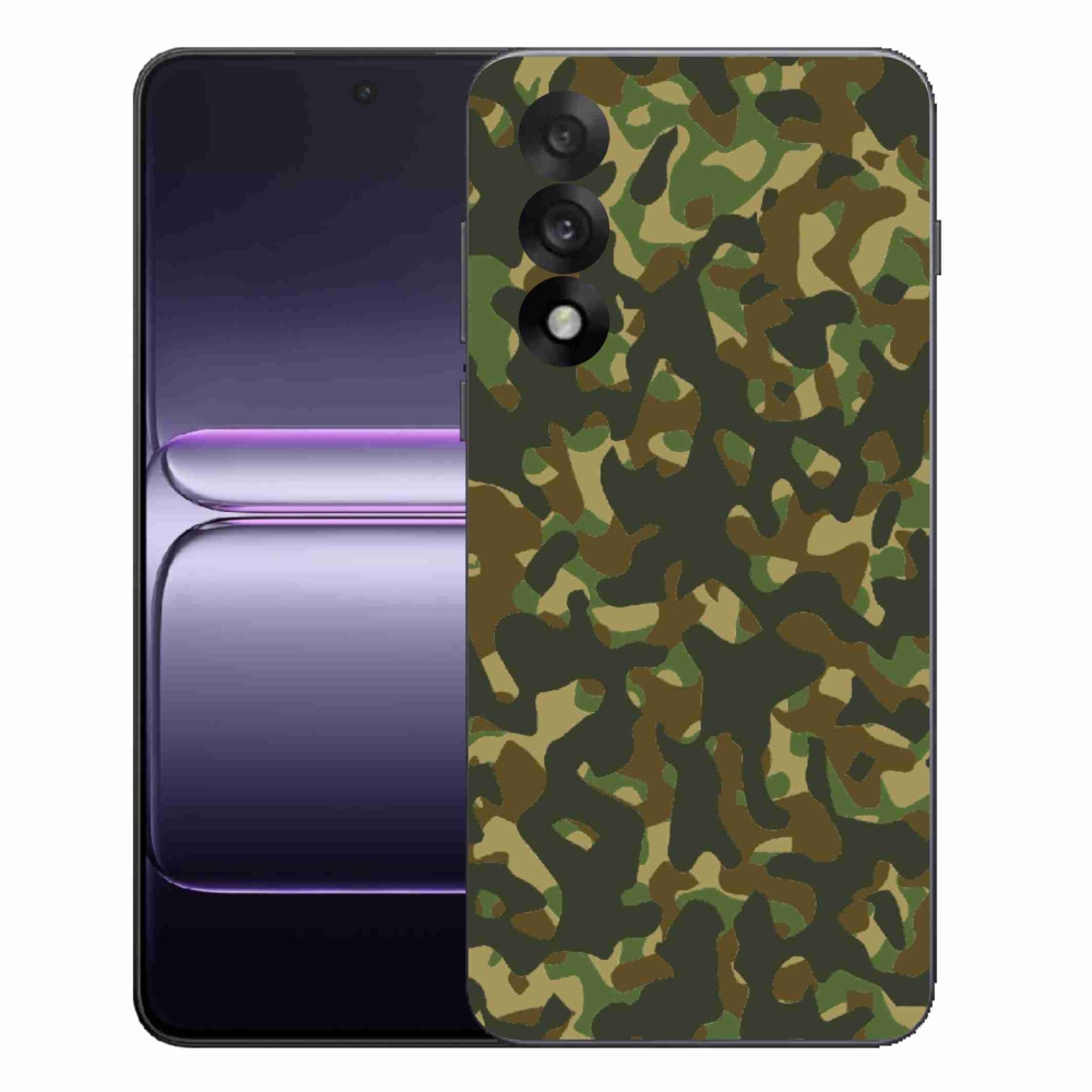 Gelový kryt mmCase na One Plus Nord 5 - maskáčový vzor 1