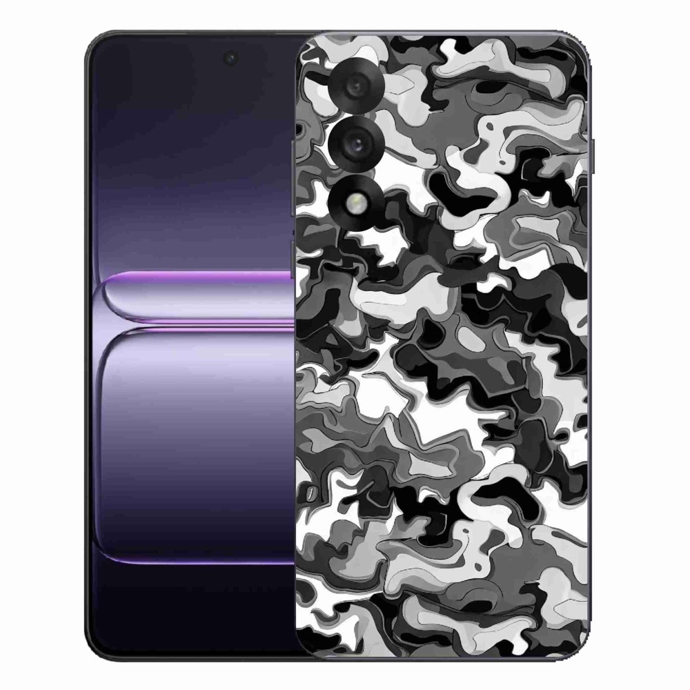 Gelový kryt mmCase na One Plus Nord 5 - maskáčový vzor 3