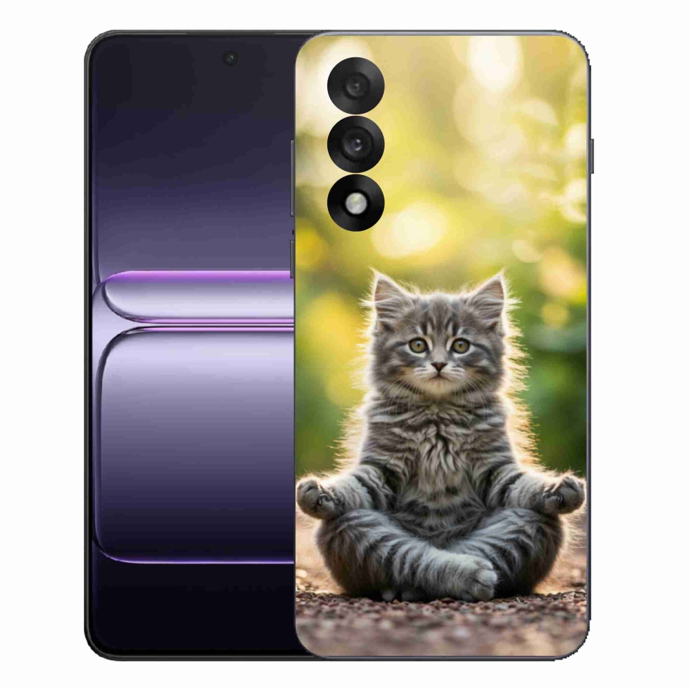 Gelový kryt mmCase na One Plus Nord 5 - meditující kotě