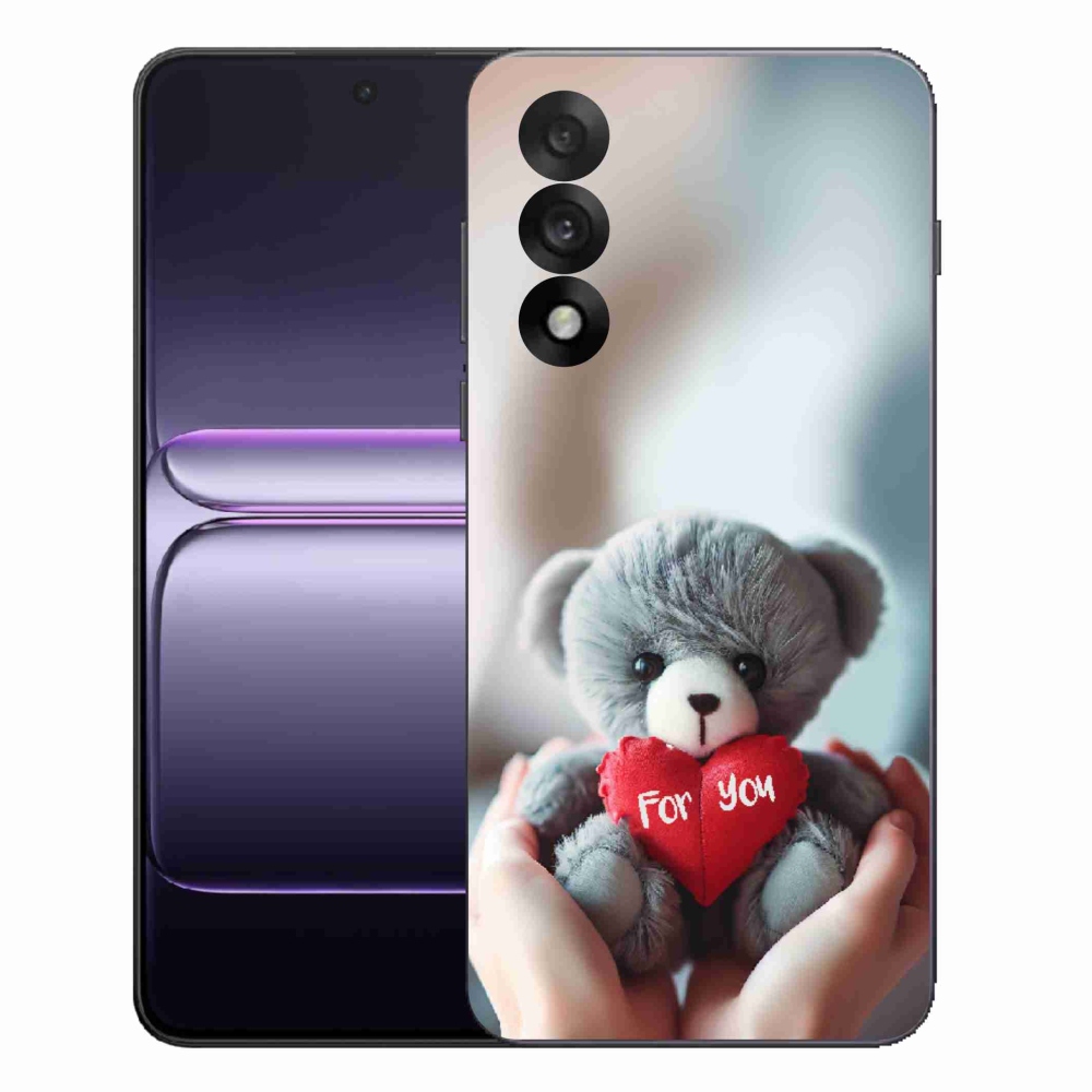 Gelový kryt mmCase na One Plus Nord 5 - medvídek pro zamilované