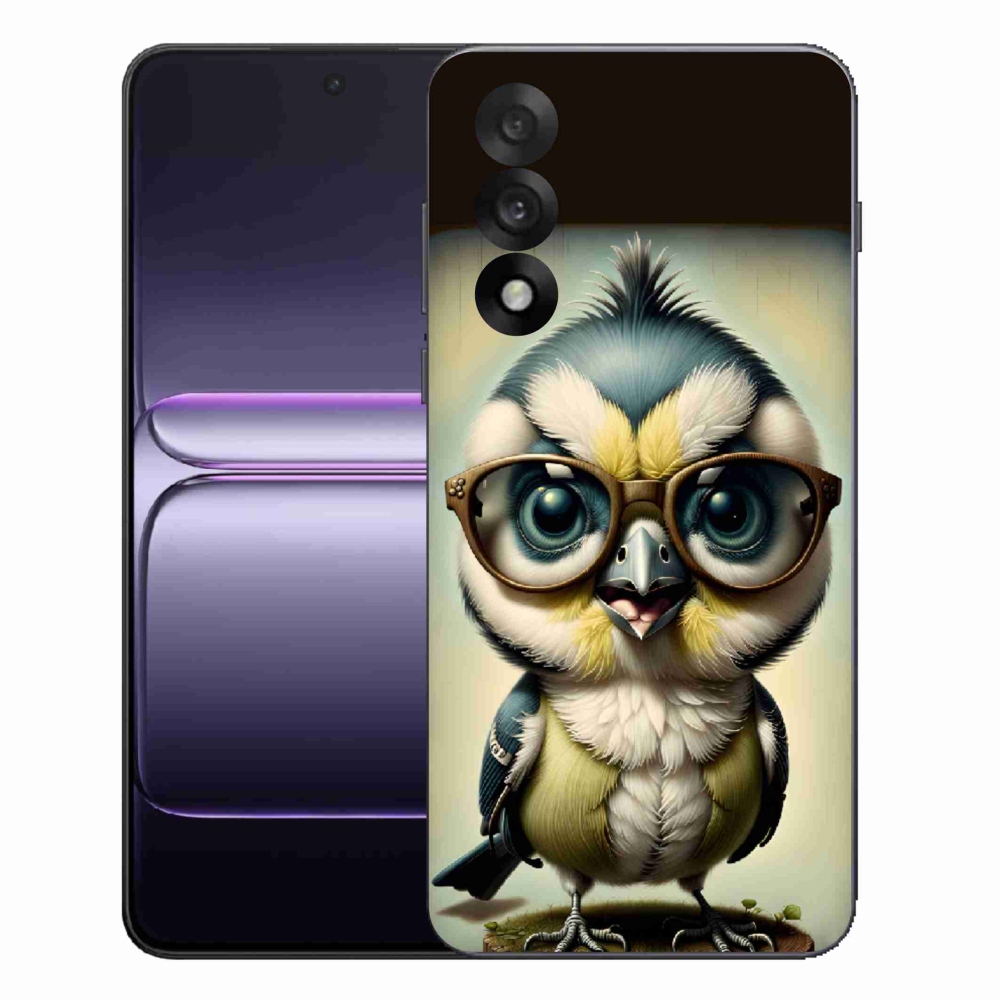 Gelový kryt mmCase na One Plus Nord 5 - mládě s brýlemi