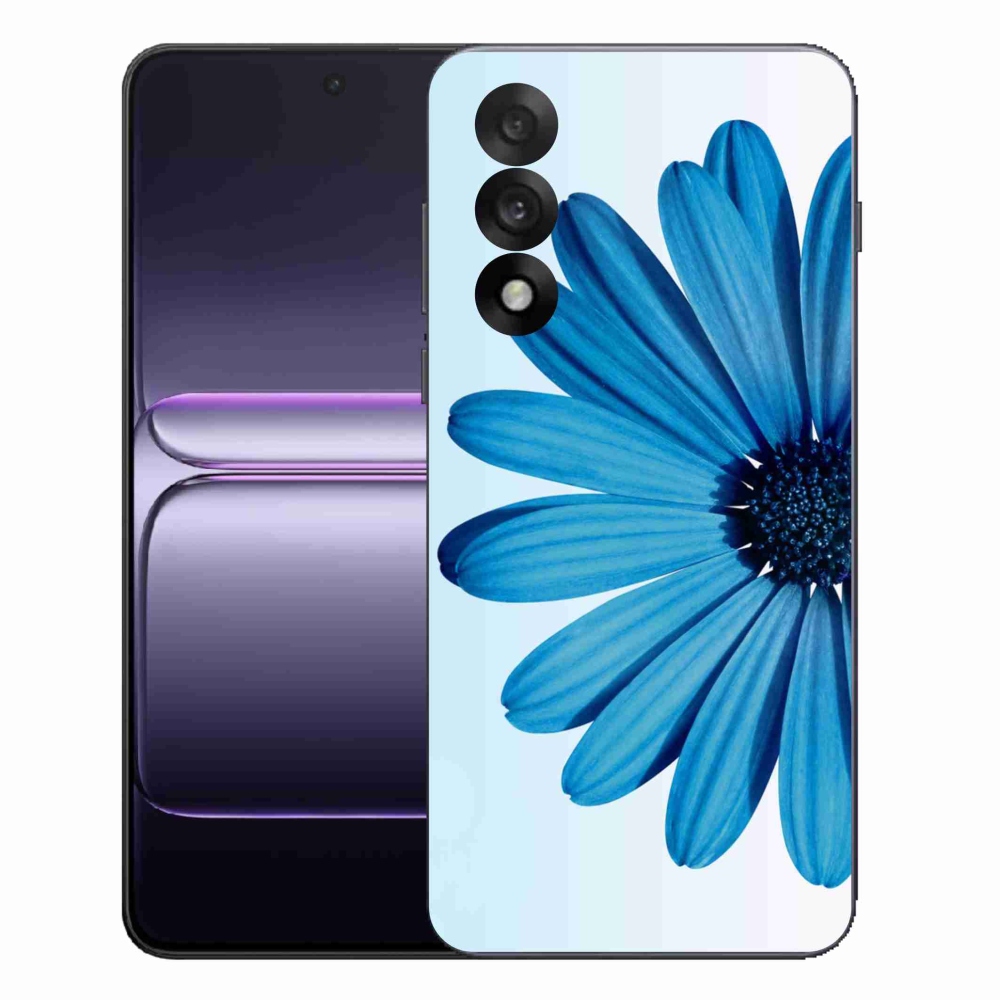 Gelový kryt mmCase na One Plus Nord 5 - modrá kopretina