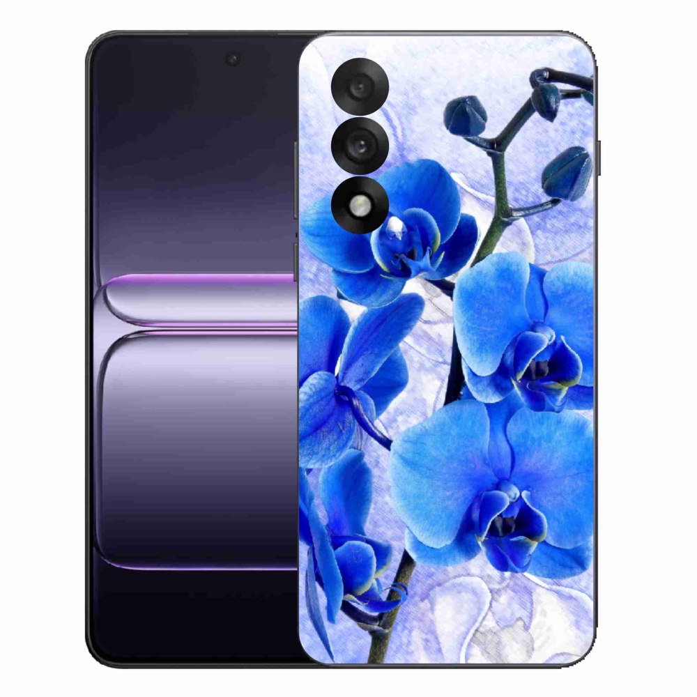 Gelový kryt mmCase na One Plus Nord 5 - modré květy