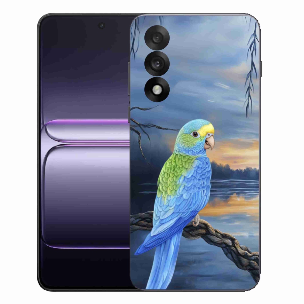 Gelový kryt mmCase na One Plus Nord 5 - modrý papoušek