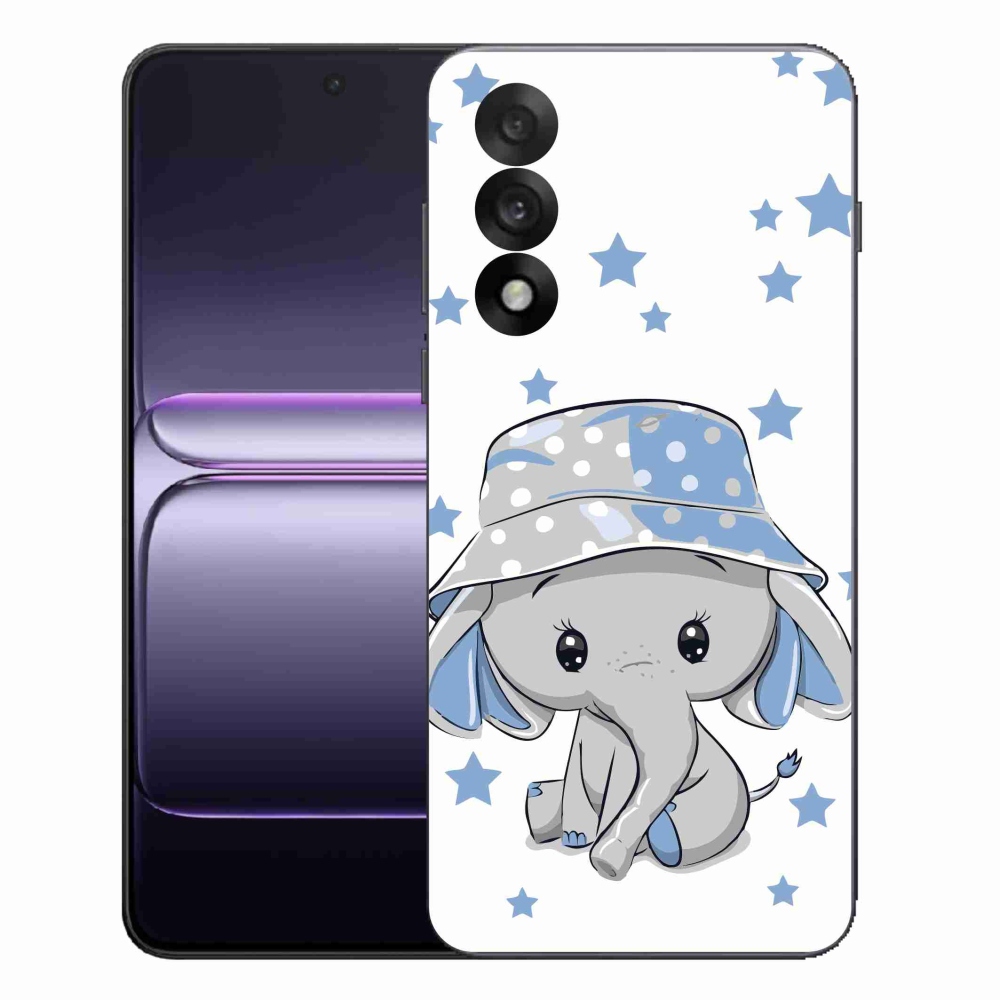 Gelový kryt mmCase na One Plus Nord 5 - modrý slon