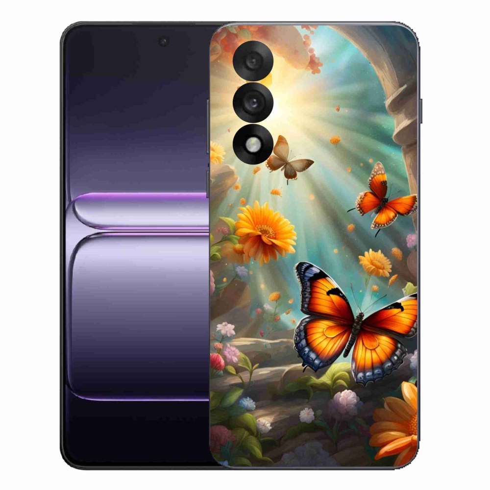 Gelový kryt mmCase na One Plus Nord 5 - motýlí zahrada 2