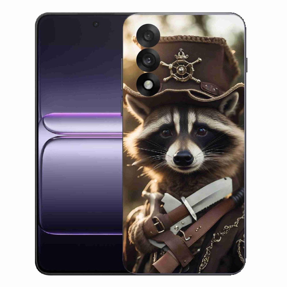 Gelový kryt mmCase na One Plus Nord 5 - mýval v uniformě