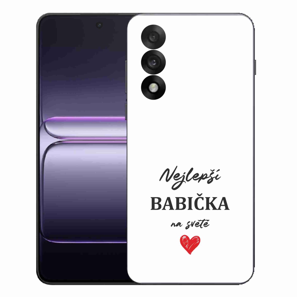 Gelový kryt mmCase na One Plus Nord 5 - nejlepší babička 1 bílé pozadí
