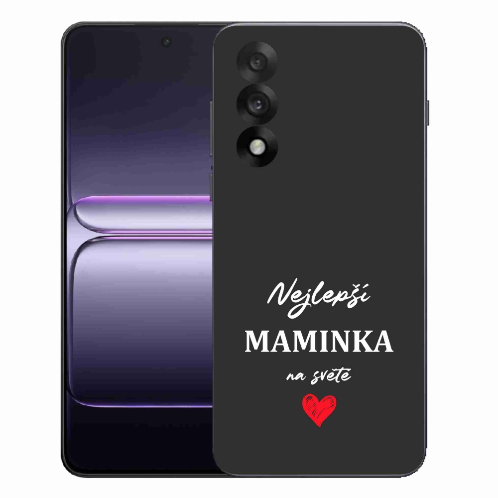 Gelový kryt mmCase na One Plus Nord 5 - nejlepší maminka 1 černé pozadí