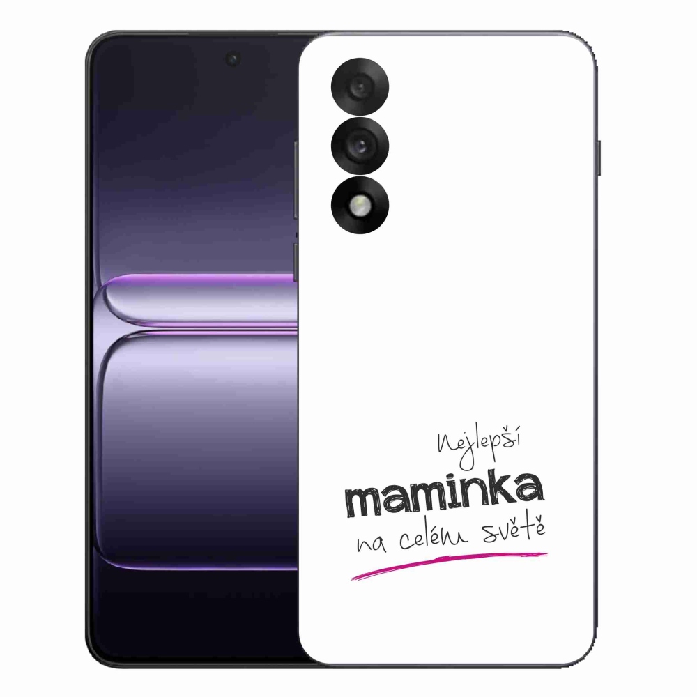 Gelový kryt mmCase na One Plus Nord 5 - nejlepší maminka 4 bílé pozadí