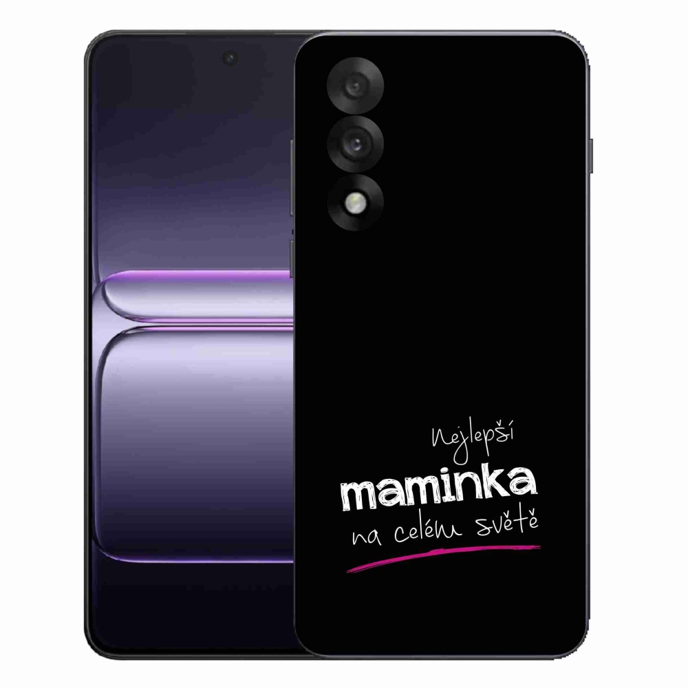 Gelový kryt mmCase na One Plus Nord 5 - nejlepší maminka 4 černé pozadí