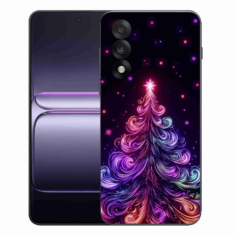 Gelový kryt mmCase na One Plus Nord 5 - neonový vánoční stromek 1