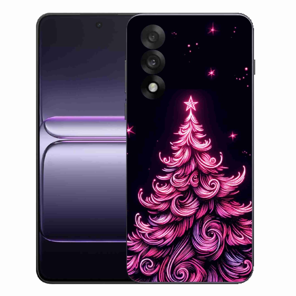 Gelový kryt mmCase na One Plus Nord 5 - neonový vánoční stromek 2