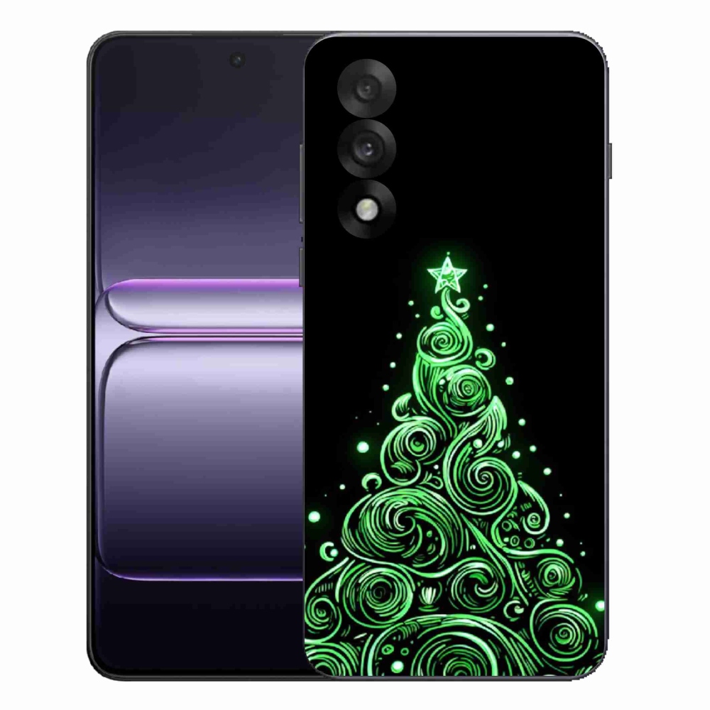 Gelový kryt mmCase na One Plus Nord 5 - neonový vánoční stromek 3