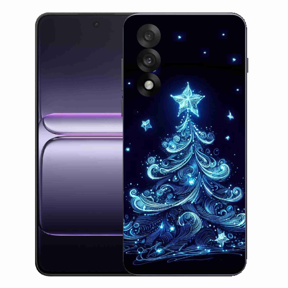 Gelový kryt mmCase na One Plus Nord 5 - neonový vánoční stromek 4