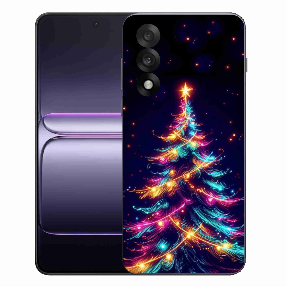 Gelový kryt mmCase na One Plus Nord 5 - neonový vánoční stromek