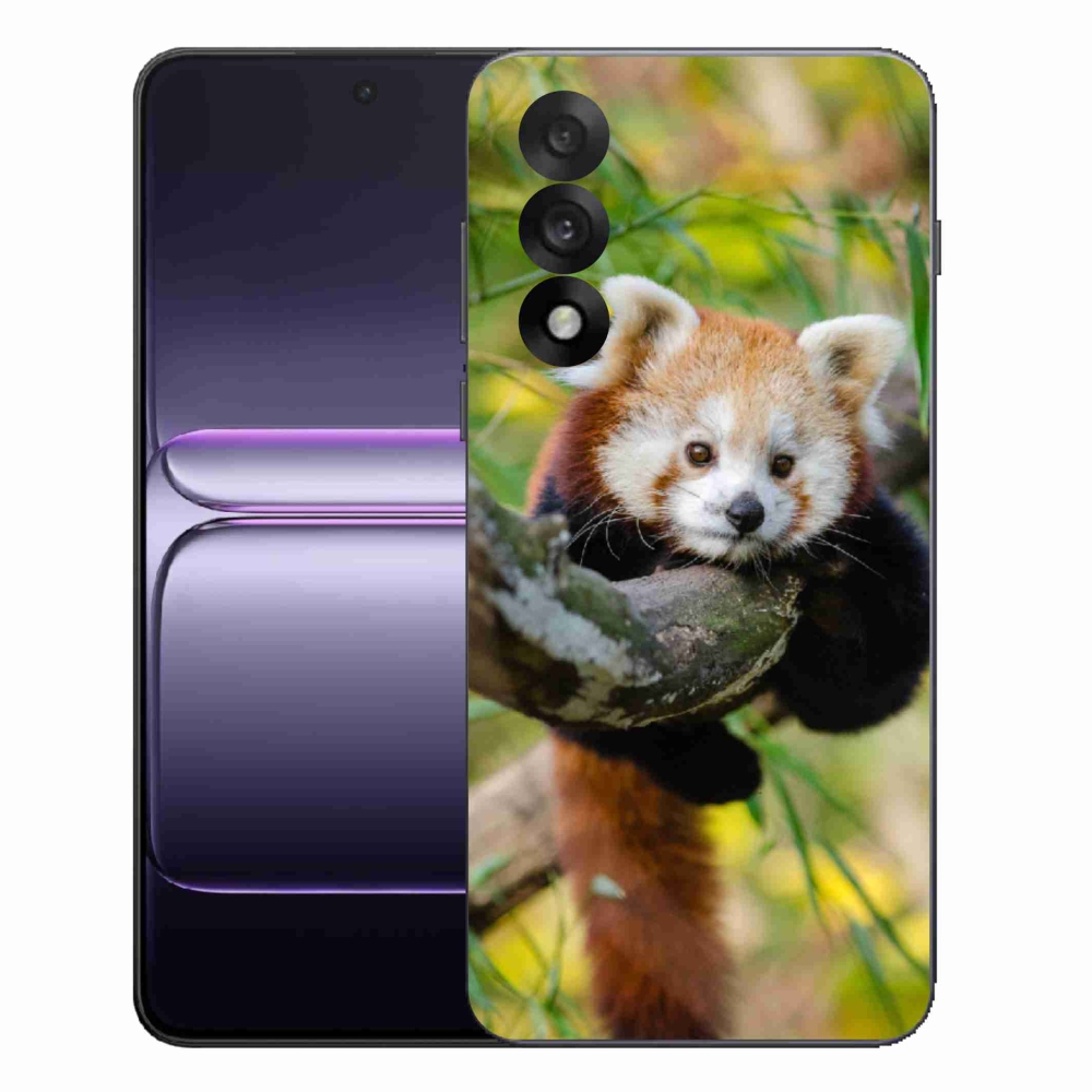 Gelový kryt mmCase na One Plus Nord 5 - panda červená