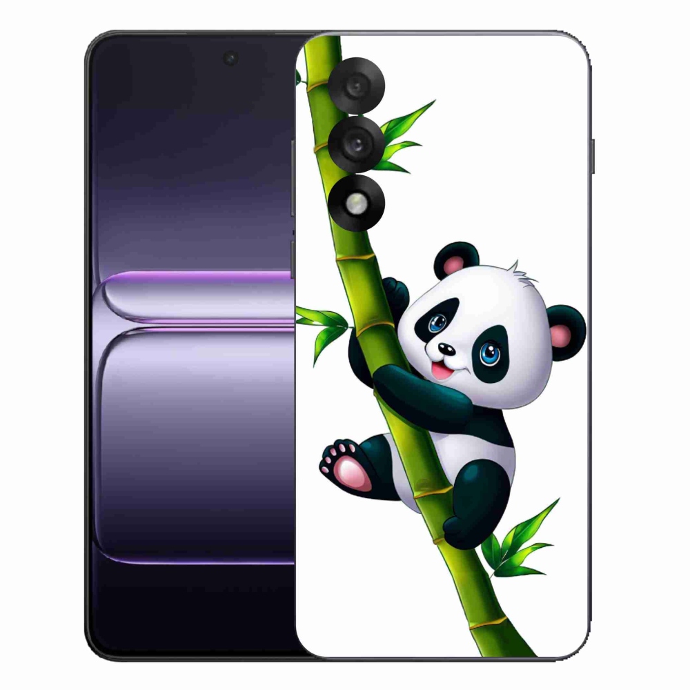 Gelový kryt mmCase na One Plus Nord 5 - panda na bambusu