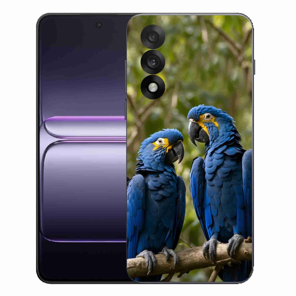 Gelový kryt mmCase na One Plus Nord 5 - papouščí duo