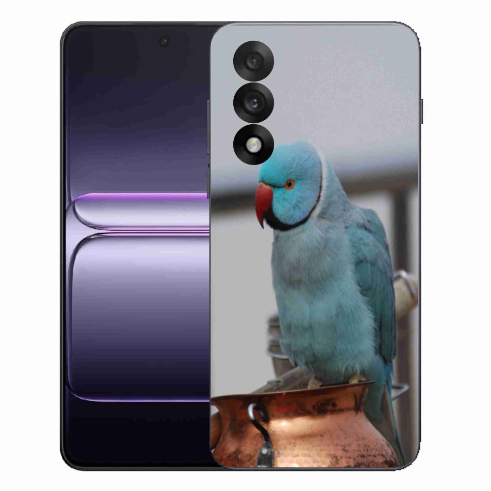 Gelový kryt mmCase na One Plus Nord 5 - papoušek alexandr modrý
