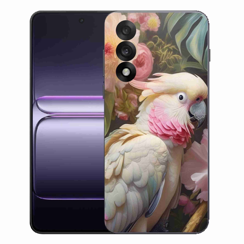 Gelový kryt mmCase na One Plus Nord 5 - papoušek kakadu růžový 2