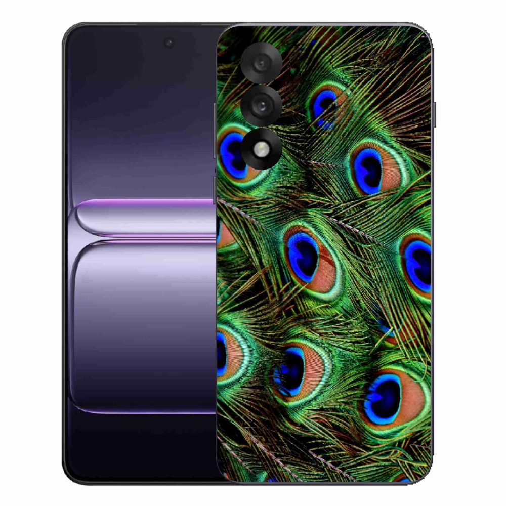 Gelový kryt mmCase na One Plus Nord 5 - paví peří