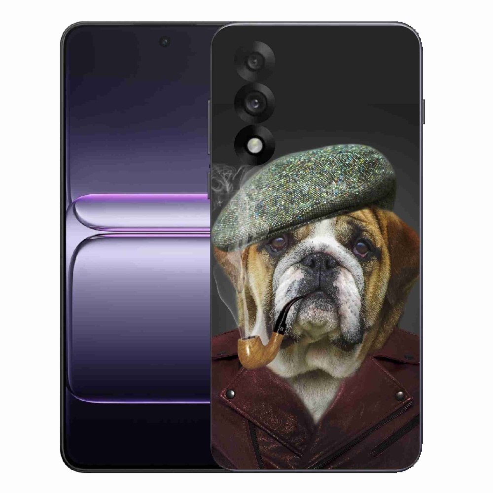 Gelový kryt mmCase na One Plus Nord 5 - pes s fajfkou