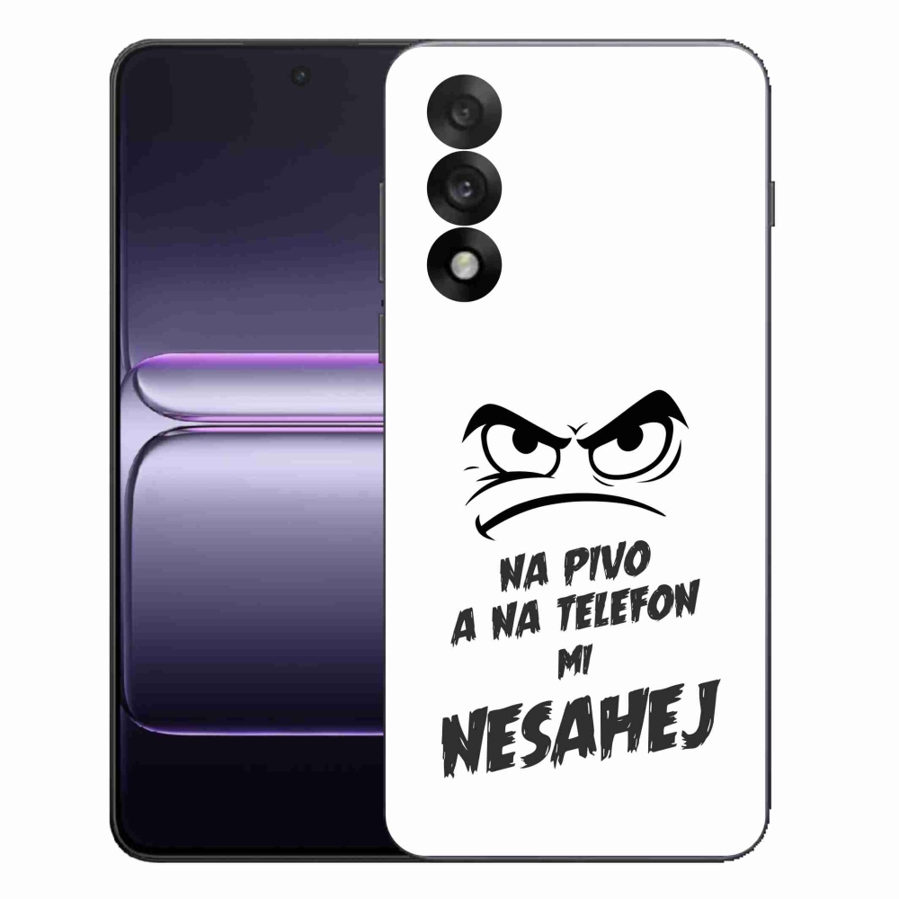 Gelový kryt mmCase na One Plus Nord 5 - pivní motiv 2 bílé pozadí