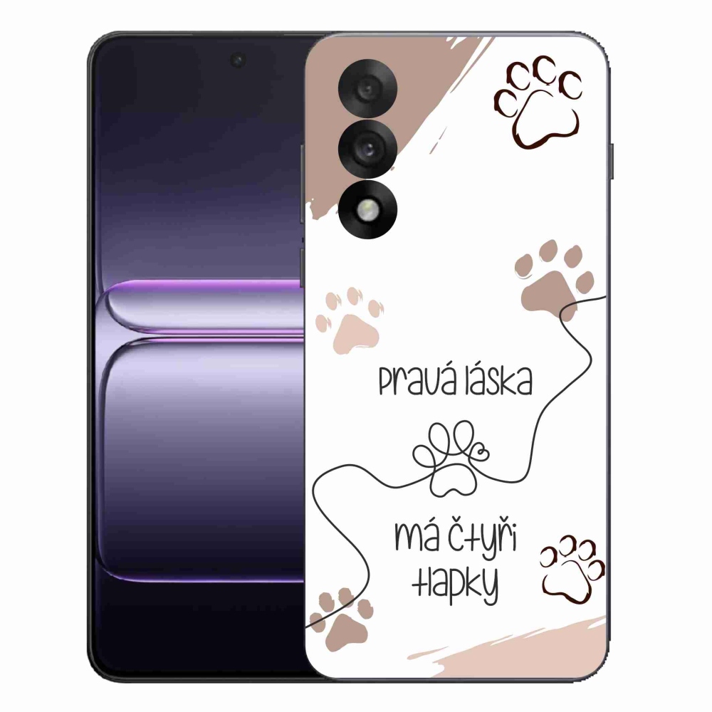 Gelový kryt mmCase na One Plus Nord 5 - psí motiv 1 bílé pozadí