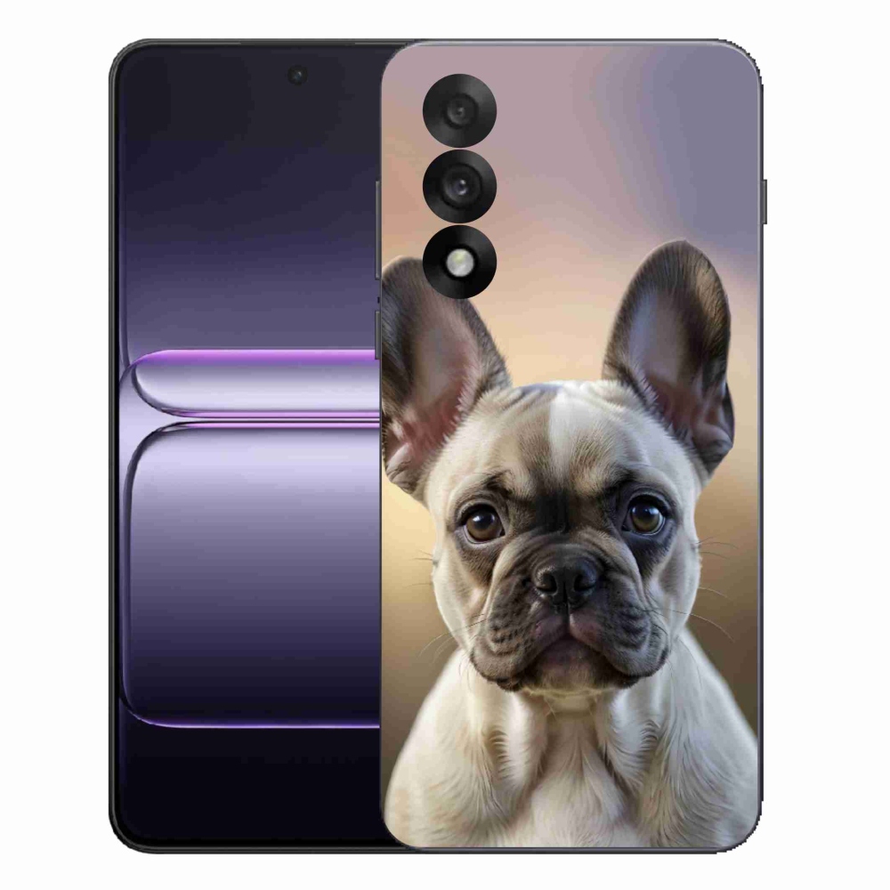 Gelový kryt mmCase na One Plus Nord 5 - roztomilý francouzský buldoček