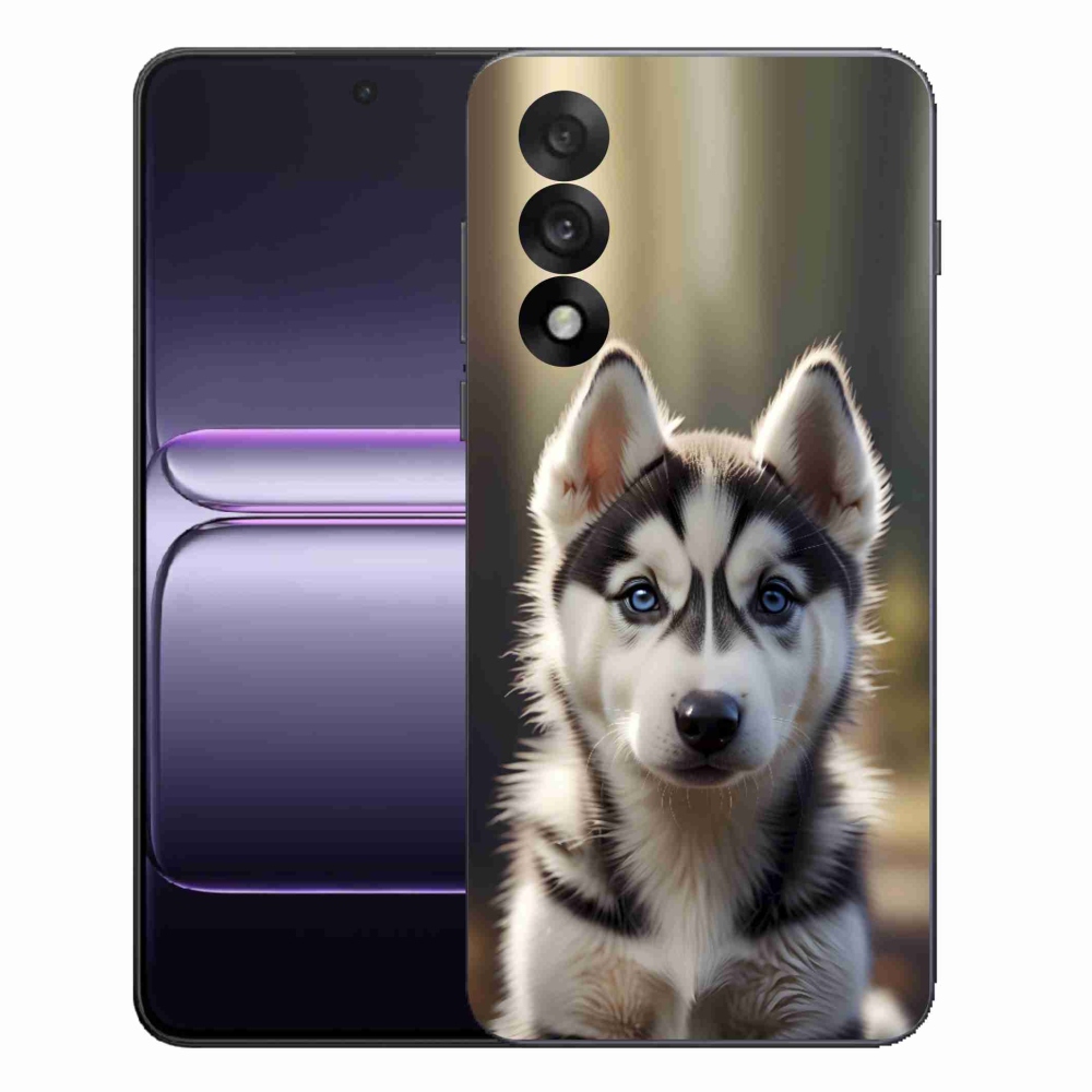 Gelový kryt mmCase na One Plus Nord 5 - roztomilý sibiřský husky