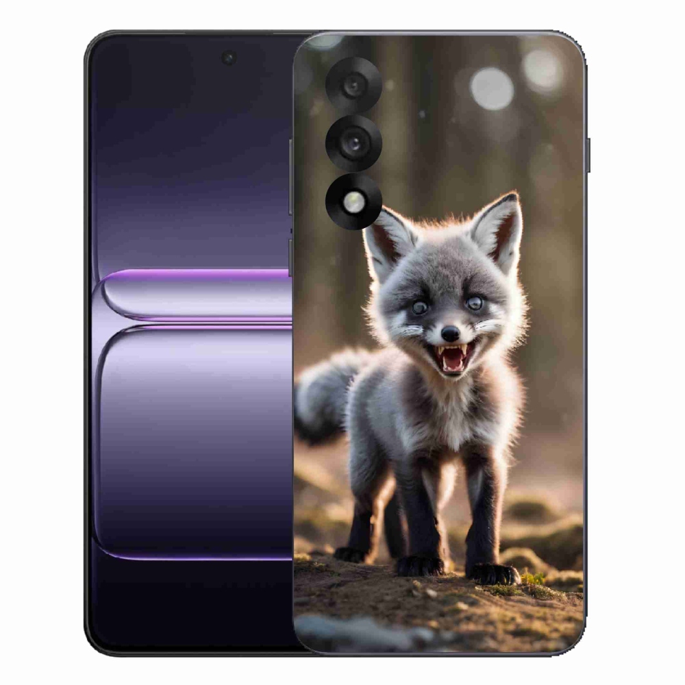 Gelový kryt mmCase na One Plus Nord 5 - rozzuřená liška