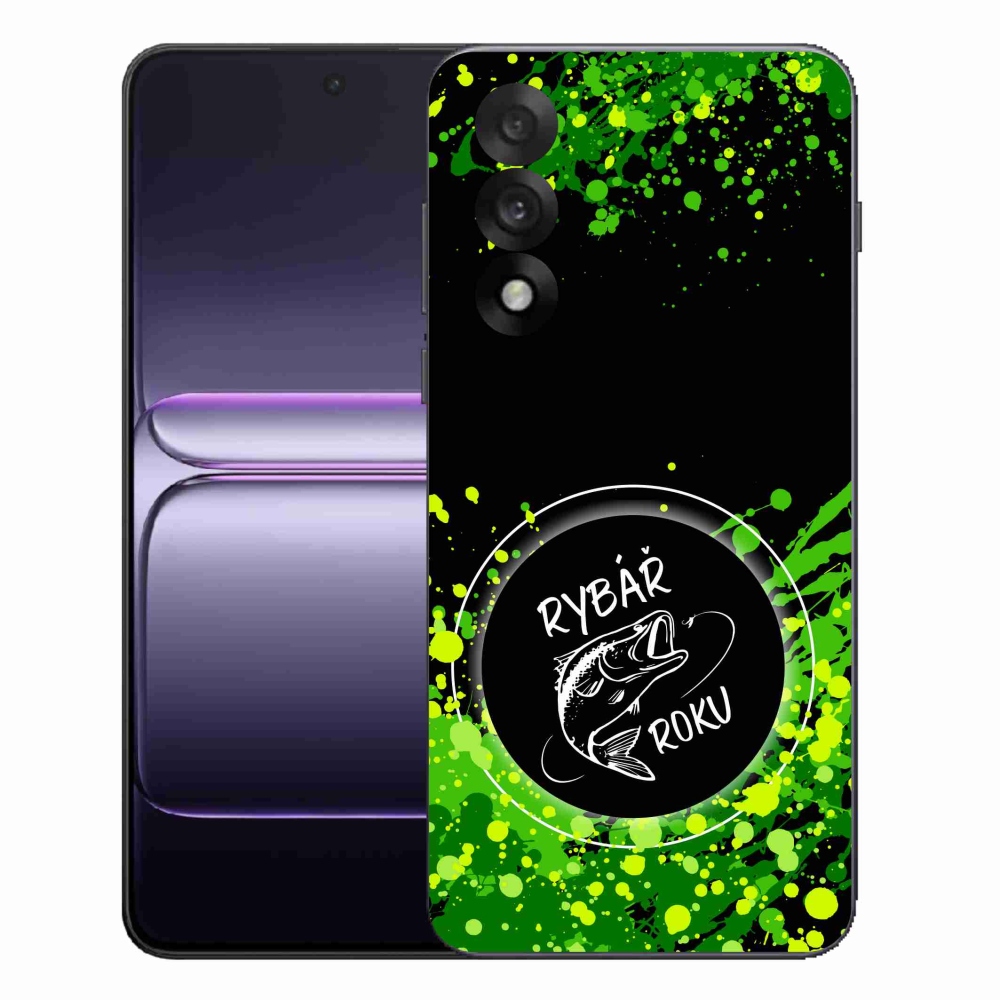 Gelový kryt mmCase na One Plus Nord 5 - rybář roku černé pozadí