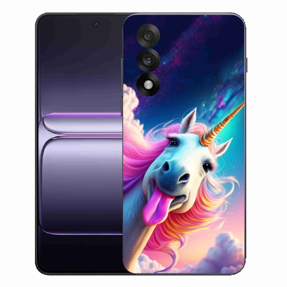 Gelový kryt mmCase na One Plus Nord 5 - šílený jednorožec