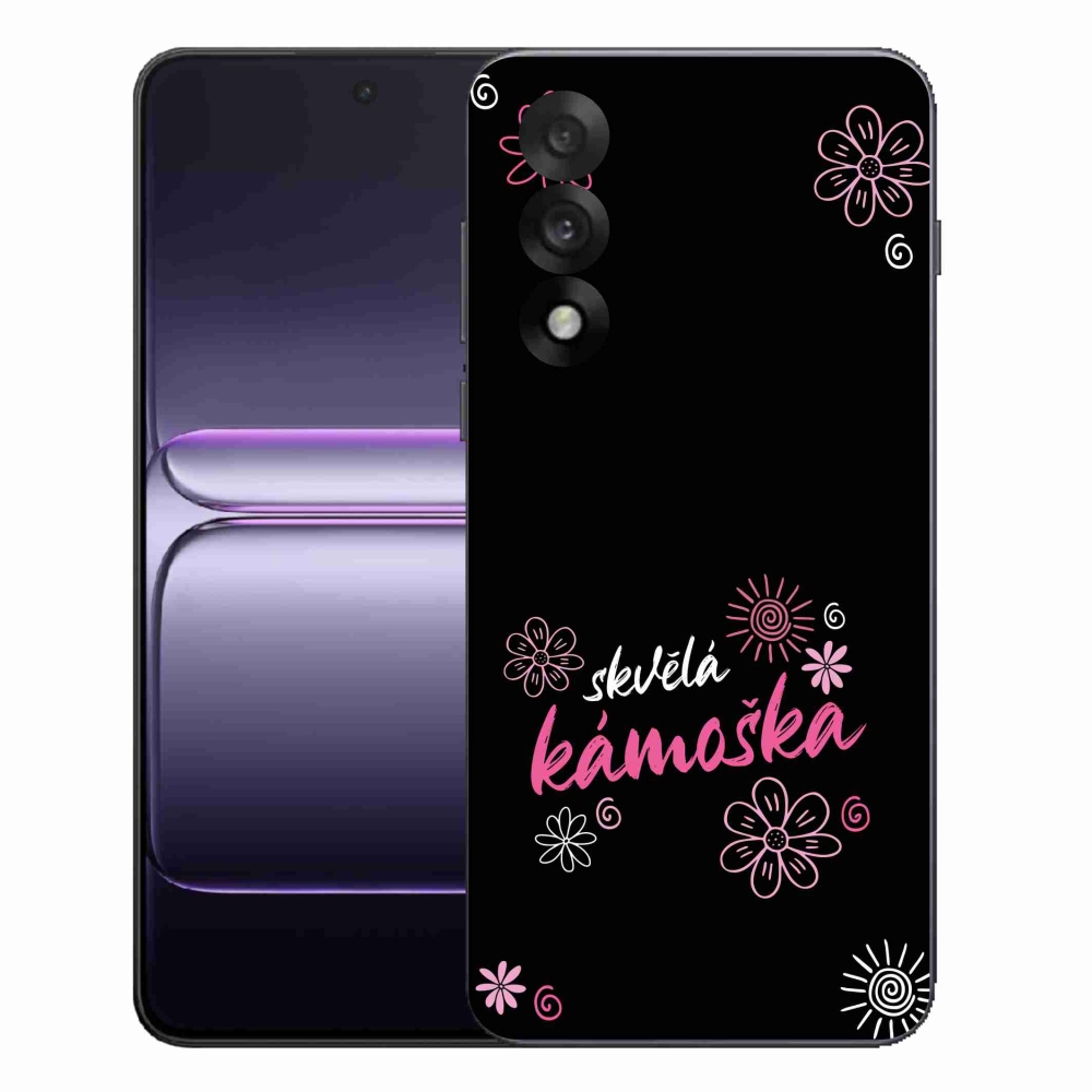 Gelový kryt mmCase na One Plus Nord 5 - skvělá kámoška černé pozadí