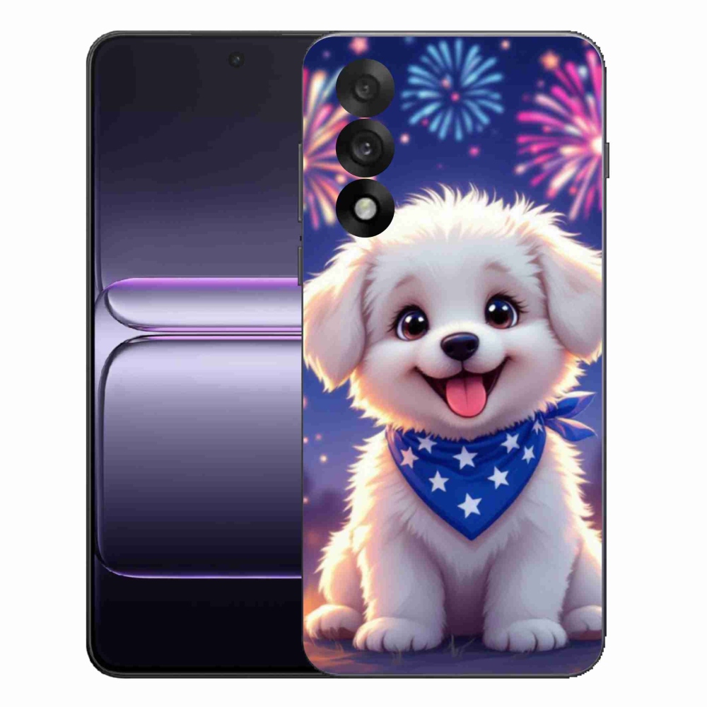 Gelový kryt mmCase na One Plus Nord 5 - slavnostní štěně