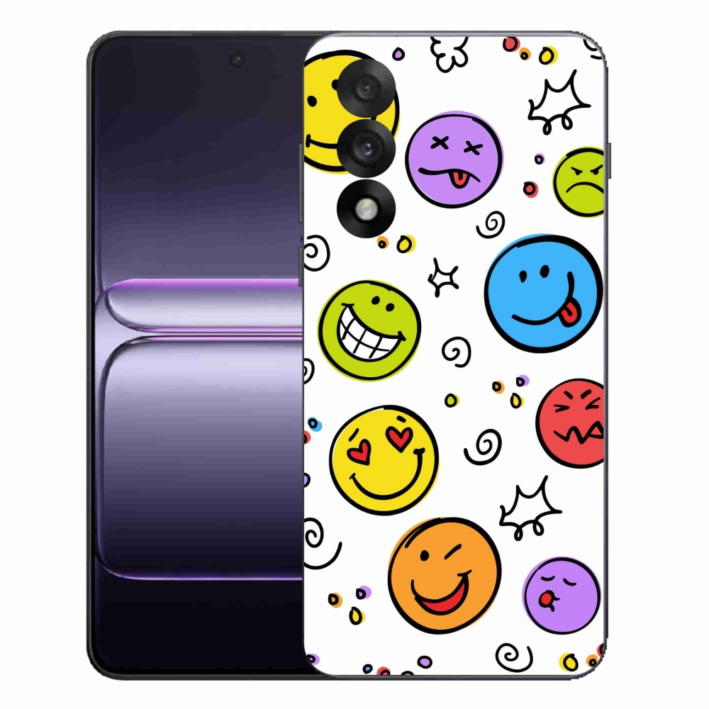 Gelový kryt mmCase na One Plus Nord 5 - smajlíci