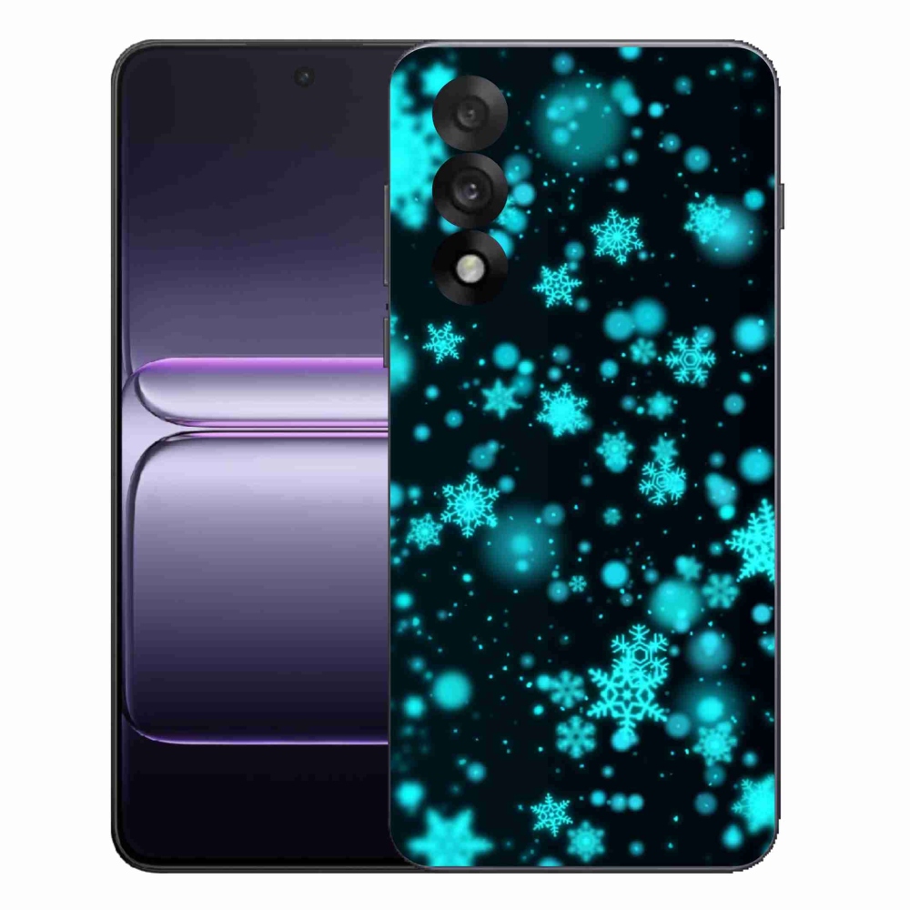 Gelový kryt mmCase na One Plus Nord 5 - sněhové vločky 1