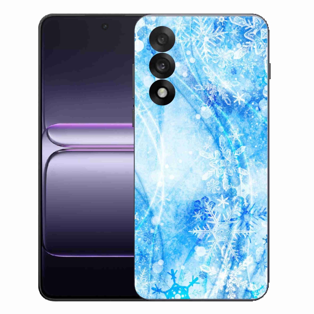 Gelový kryt mmCase na One Plus Nord 5 - sněhové vločky