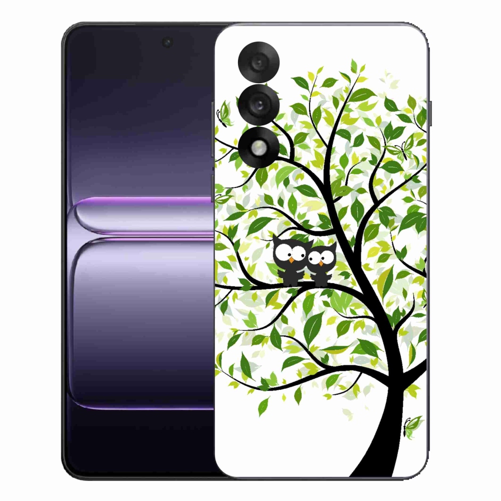 Gelový kryt mmCase na One Plus Nord 5 - sovičky na stromě