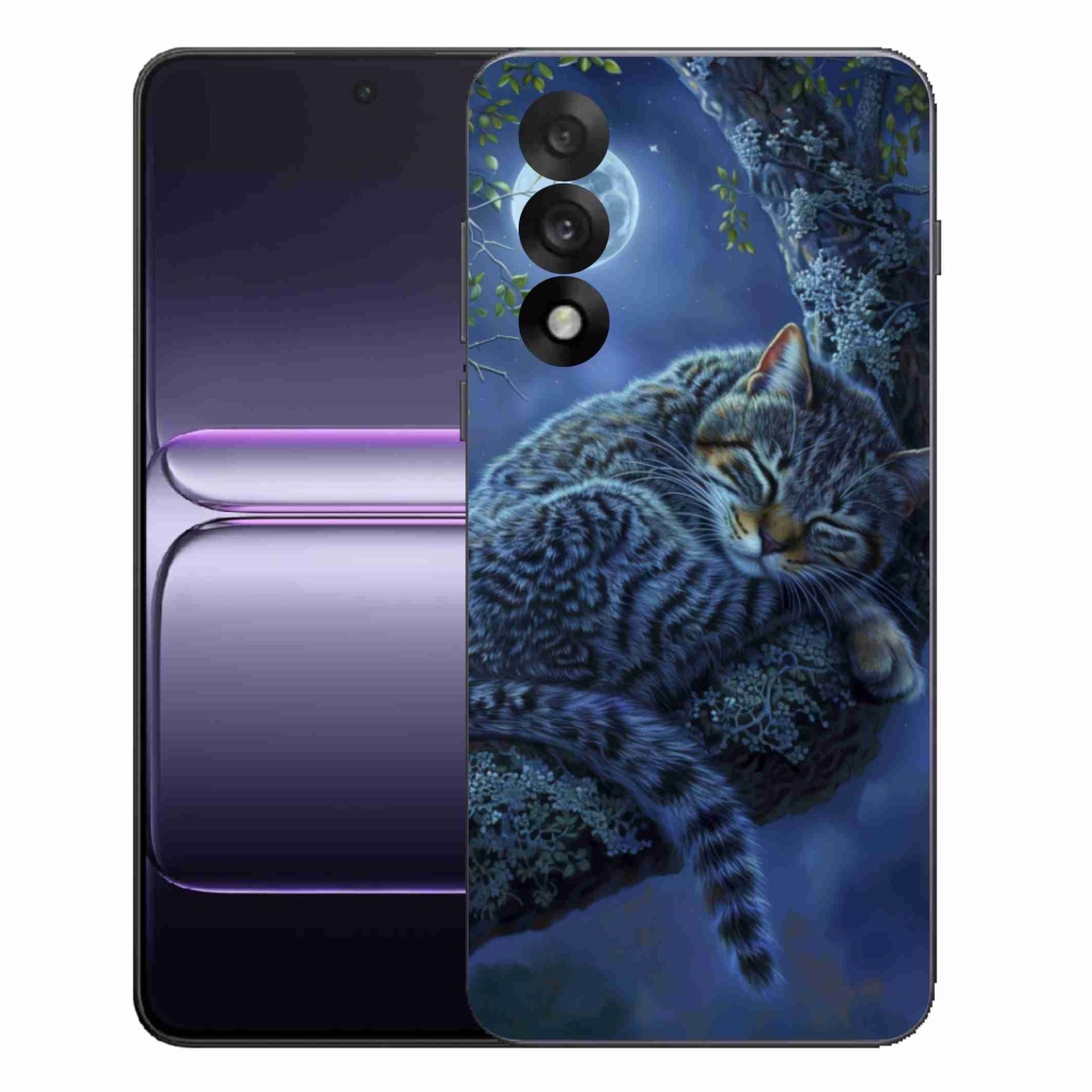 Gelový kryt mmCase na One Plus Nord 5 - spící kočka